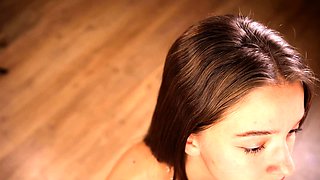 Chubby Brunette Big Boobs Dildo Masturbation