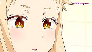 Naked anime beauty mounts BF in bath for deep messy grind (Exclusive) ENG Subbed