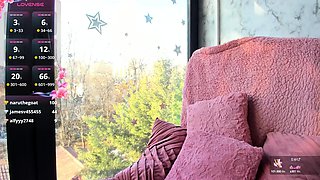 Chubby Brunette Big Boobs Dildo Masturbation