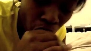 Black GF Gives BJ to Her White BF