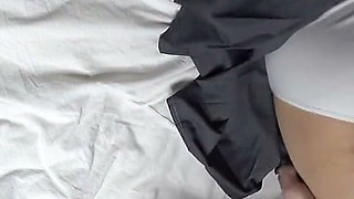 Stepdaddy's Belt and Asian Schoolgirl - Bondage Taboo Fuck