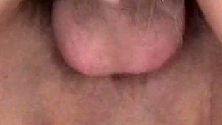 Drooling Brunette Licks Throbbing Cock While BBC Grips Blonde Ass