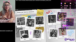 Cute Gamer Girl Gets Super Horny Playing Hentai Game - Live Masturbation Session