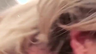 a dream blond fucked by 2 horny men