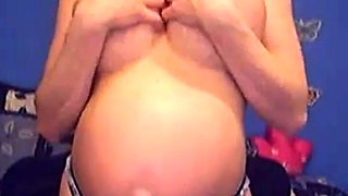 Blonde Babe With Perfect Pregnant Tits