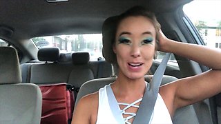 Amateur striptease and Solo masturbation