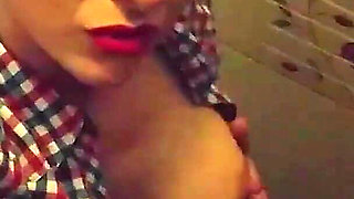 Hot MILF POV Toilet Club Masturbation