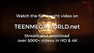 Tanya Ray Blowjob Under Christmas Tree - Teen Brunette Babe Hardcore