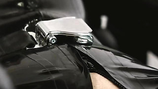 Tease and denial on gynchair in the Clinic with fucking machine