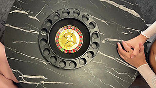 Cum Challenge Threesome CFNM for Christmas and Fun with Balls Playing and Accidental Ruined Orgasm