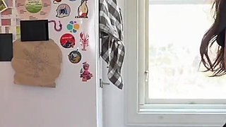 Horny Wife Offers Her Pussy in the Kitchen and Gets Fucked Hard