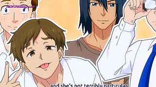 Naked anime beauty mounts BF in bath for deep messy grind