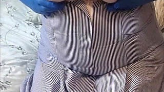 Naughty Nurse Julie Cunningham - Bra Reveal & Teasing Huge Tits