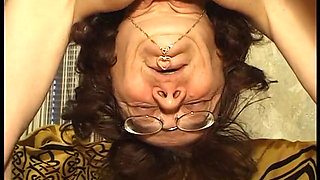 Spex granny wearing stockings gets fucked and facialized