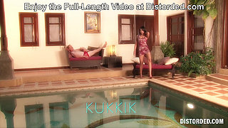 And you Call yourself Mr Integrity! Asian Beauty Teasing by the Pool at Distorded