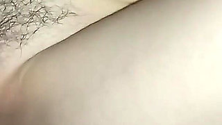 POV of My Girlfriend's Hairy and Tight Vagina, I Ejaculated Inside Her and Put Some Semen on Her Buttocks (full Video)