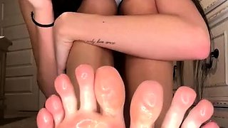 Exotic brunette hardcore foot fetish fuck