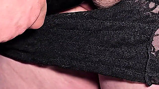 Rubbing Clitoris with a Fat Black Penis - Brings Her to an Explosive Orgasm