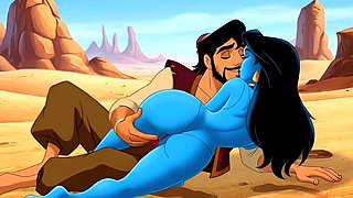 Genie Girl Jerk off Dick to Adaddin. Fairy Tale Story