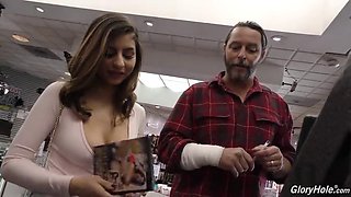 Nina North interracial gloryhole