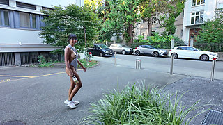 Exhibitionist Japanese Girl Flashes and Masturbates in Public