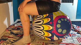 3 Huge 100cm Beach Balls Crushed by Us! 2 Cameras with Slowmo