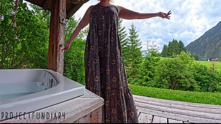 Barefoot Hippie Girl Risky Outdoor Fuck Ends with in Cum Dripping Pussy Squirt - Projectfundiary