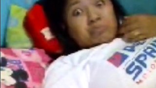 Hairy Asian Amateur Fingers Herself on Webcam