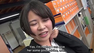 Busty Japanese Office Lady and Lesbian Friend Vacation Sex - Big Natural Tits Amateur HD