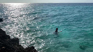 Monika Fox Stopped A Tour Bus To Swim Naked In Sea