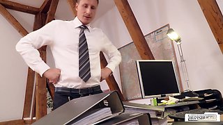 Jason Steel's Tempting Charm Seduces in Office Passion