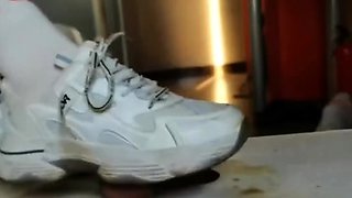 chinese sneaker cock trampling Asian Femdom