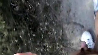 Outdoor Handjob Overlooking the Highway