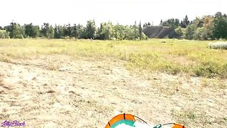 Risky Outdoor Blowjob in Park - Cute Blonde MILF Letty Black Sucks Cock & Takes Cum in Mouth