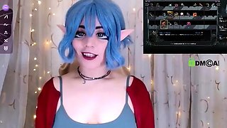 Cute amateur webcam teen girl toying pussy on webcam