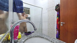 Steamy Shower Tease with Nicolly Mattos Before Hardcore Pounding