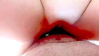 Sexy Bitch Fills Her Pussy with Cum