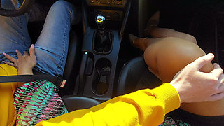 Elegant and Beautiful MILF Orders a Taxi in the Morning on Her Way to the Office