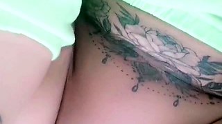 Close up solo beauty toying ass