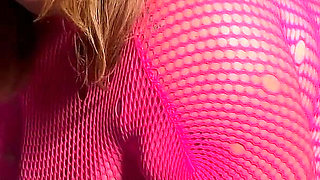Huge Tits Fishnet Stockings