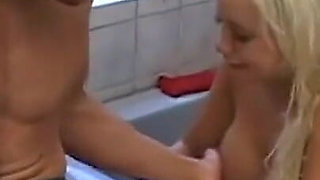 Beautiful Blonde MILF Fucked and Creampied on Huge Tits by a Big Cock