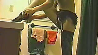 Amateur Housewife Lathers Herself up in the Bathtub