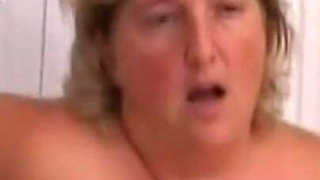 Blonde Milf seduces huge cock and fucks it