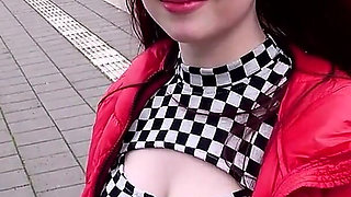 Final Destination! Now You Get Fucked...innocent Bitch Fucked Without Condom at Dirty Train Station