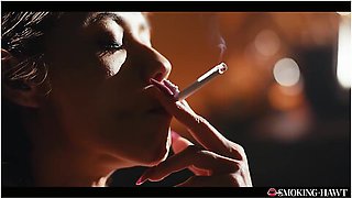 Veronica Leal Smoking Fetish - Sexy Slim Babe Smokes Cigarette And Strokes Cock