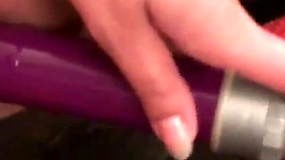 Amber Grecov dresses as a nurse fucks her anus pushing the toys deeper and deeper