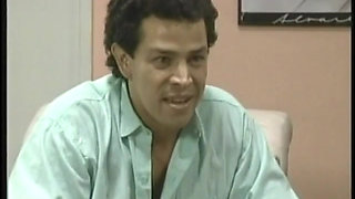 Busty babe gets her pussy destroyed by three studs