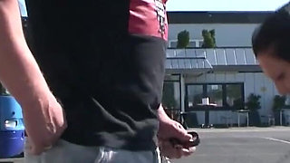 Teenage devotion - German pee squirt and deepthroat