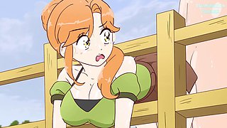 Alex got stuck in the fence on purpose and Steve fucked her! hentai porn anime sex 4K 2026