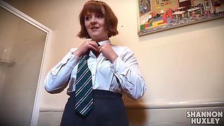 Shannon Huxley Learns to Squirt on Big Black Cock - Squirting Orgasm in School Uniform